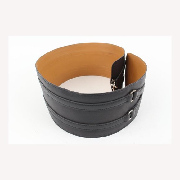 Hermès Black x Brown Corset Waist Belt 55h414s main image 5